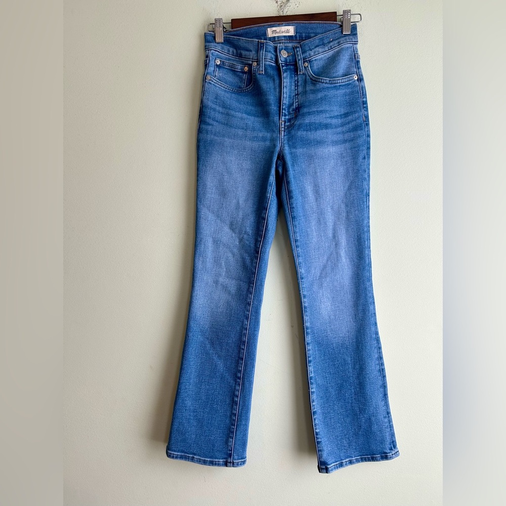 Madewell Mid Rise Kick Out Jeans - Picture 2 of 5